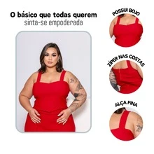 Plus Size Blouses - Red - View 3