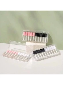 10支4毫升塑料唇彩管，塑料润唇膏容器，唇部保湿包装，无收纳功能，价格实惠，适合作为圣诞礼物、化妆品、化妆工具、廉价商品、礼品、女士礼品、圣诞礼物、赠品、旅行用品、旅行必备品。 - 彩色 - 查看 3