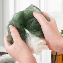 Bath Shower Loofah Sponge Bath Mesh Pouf Shower Ball Body Scrubber Exfoliating Bath Sponge For Women And Men (Large-45G) - 顏色隨機 - 查看 6