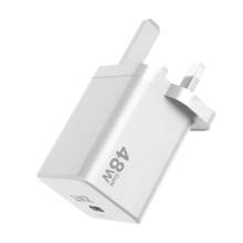 48W Type-C 快速充电器 英国手机充电器 USB C 充电插头 通用适配器 兼容 兼容 - 英規插(220-240V) - 查看 8
