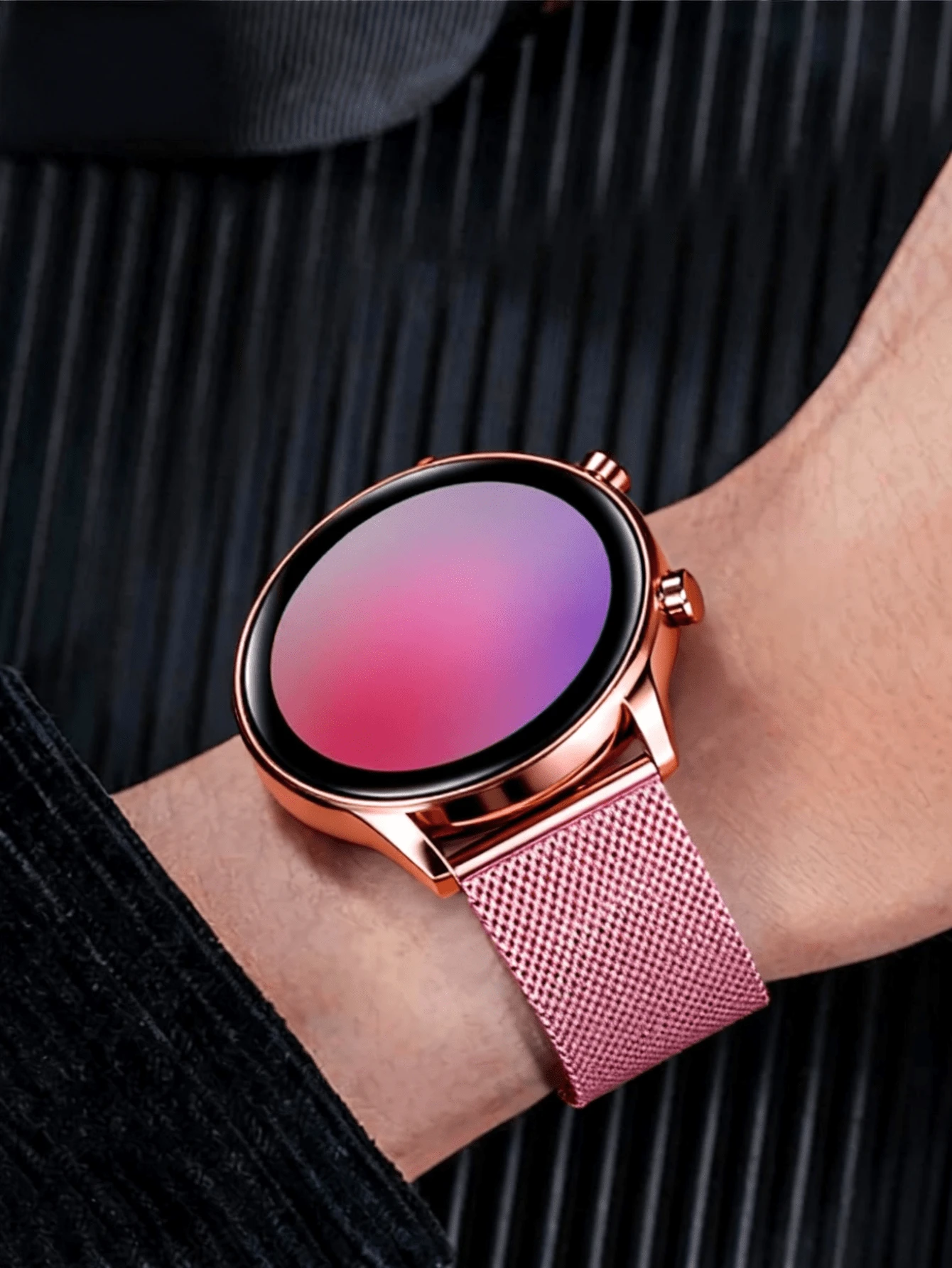 1条20mm/22mm男女通用时尚不锈钢表带，兼容多种颜色，适用于Galaxy Watch 4/4 Classic 3 41mm 5/5Pro以及GT/2/2e/Pro/3/3Pro智能手表表带配件