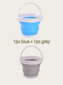 1pc Folding Bucket, Portable Outdoor Travel Small Bucket, Fishing Bucket, Plastic Foot Wash, Foot Bath, Car, Dormitory Portable Bucket, Practical And Beautiful, Does Not Take Up Space, Multifunctional Folding Bucket Home Bathroom Decoration Summer, Suitable For Bathroom, Outdoor, Dormitory, Car Washing, Watering Flowers