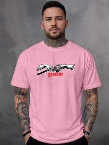 Men T-Shirts - Màu Hồng baby - Xem 1