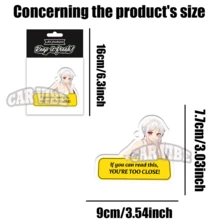 Design von Anime-Warnschildern "SEI EIN GUTER FAHRER", Auto-Lufterfrischer - Hängende Rückspiegel-Dufttabletten, coole Auto-Dekoration, papierbasierter Fahrzeug-Lufterfrischer-Kombisatz mit verschiedenen Designs, Geschenk für Freunde