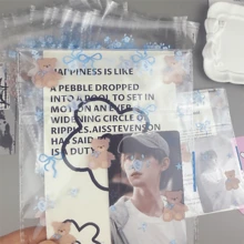 50 个透明自粘礼品包装袋，用于泰迪熊和蝴蝶结图案礼品的塑料包装袋，用于珠宝的自粘包装袋，用于礼品工艺的 DIY 包装自粘袋，适用于节日、生日、婚礼和派对礼品包装袋。 - 彩色 - 查看 3
