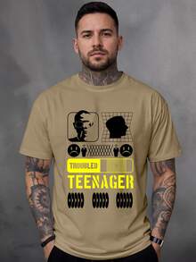 Men T-Shirts - Beis - Ver 1