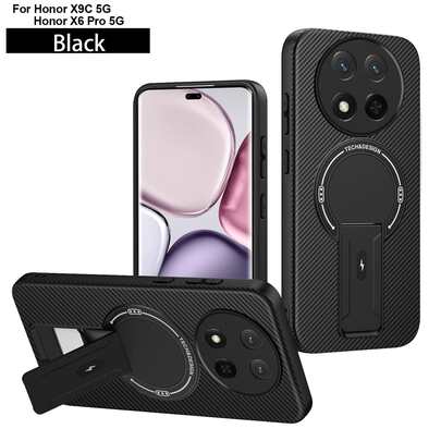 Compatible With Honor X9C 5G/Honor Magic7 Lite 5G Phone Case, Protective Phone Case With Ring Holder Stand
