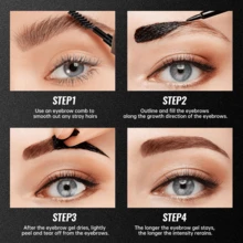 Pudaier Removable Eyebrow Tinting Gel - Waterproof, Long-Lasting, Smudge-Proof, Natural Makeup Effect, Easy To Apply - #04 - View 3