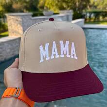 Casquettes brodées personnalisées, casquettes de papa personnalisées, casquettes à texte personnalisé, casquettes de maman, casquettes de fête célibataire, casquettes de baseball bicolores, casquettes brodées à texte inversé personnalisé, organisateur de voyage, cadeau personnalisé pour papa, idées de cadeaux - Multicolore - Voir 10