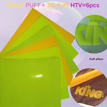 9.8 X 11.8 Inch DIY 3D Vinyl Heat Transfer Paper - 3D Texture, Easy To Cut - Multicolor - View 19