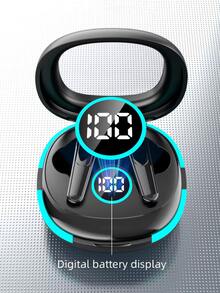 Plus50 Deep Bass Bluetooth Headphones With LED Display, Smart Touch, USB-C, 80h Battery Life And Noise Cancellation - Màu sắc ngẫu nhiên - Xem 6