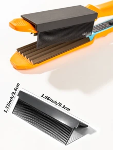 1pc Hair Straightener Accessories - Self-Adhesive Flat Iron Brush, High Temp Resistant Carbon Fiber, Portable Styling Tool For Salon & Home Use,Hair,Travel,Hair Products,Hair Tools,Hair Stuff,Barber,Barber Accessories,Barbershop,Hairdressing Equipment