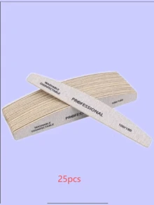 5Pcs/10Pcs Grey Nail Art File Half Moon Buffer Block Double Sided Manicure Files Sticks Nail Salon Tools - Grey - View 10