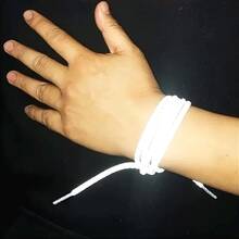 6pcs High Visibility Reflective Shoelaces - 47.2 Inch Length Glow In The Dark Safety Laces For Sports & Casual Shoes, Luminous Shoelaces, Reflective Shoelaces, High Brightness Shoelaces, Universal Reflective Laces - Multicolor - View 7