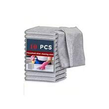 10/5pcs Magic Cleaning Cloth Thickened Double -Sided Metal Steel Wire Rags Kitchen Dish Pot Washdishing Cloths Towel Clean Tools - Bạc - Xem 12