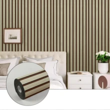 A Roll Of 3D Style Ceiling Stickers, Self-Adhesive Wood Grain Wallpaper, Mainly Suitable For Ceilings, Ceilings, And Floors. It Is A Detachable And Re Adhesive Wallpaper, Perfect For Decorating Living Rooms, Kitchen Tailboards, And Bathrooms. - Dark Green - View 5