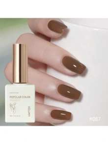 1瓶棕色凝胶指甲油 15毫升 可卸亮片凝胶指甲油 四季皆宜 - 家用美甲沙龙 DIY美甲 - 巧克力棕 - 查看 2