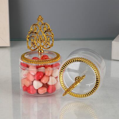 12 Pieces /Set Mini Candy Boxes, Transparent LIDS With Gold Electroplating Process Gift Packaging Boxes, Birthday/Christmas/Easter/St. Patrick's/Wedding/Bride's Gift-Giving Gift Boxes, Party Dessert Packaging Display Boxes