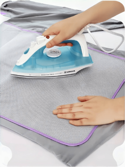1pc High Temperature Resistant Net Mat For Ironing Clothes - PVC And ABS Material, Steam Ironing Board Protective Cover, Prevents Scorch Marks And Protects Surface, Suitable For Household Use, Ironing Board Cover, Surface Protection, Heat Resistant Material, Heat Resistant Ironing Pad, High Temperature Mat, Ironing Protective Cloth