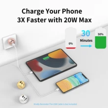 KDYNIX Charger Ball,20W Dual Port Creative Golf Ball Charger Block,GaN III Power Adapter Fast Wall Charger With UL Certified,Fast Charging For IPhone 16/15 Series, Galaxy,IPad,The Best Gift For Ballers. - 電鍍玫瑰金 - 查看 6