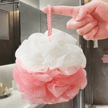 Bath Shower Loofah Sponge Bath Mesh Pouf Shower Ball Body Scrubber Exfoliating Bath Sponge For Women And Men (Large-45G) - 顏色隨機 - 查看 2