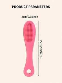 4 pezzi Spazzola in silicone per la pulizia dei pori del naso, massaggiatore portatile per rimuovere i punti neri, strumento di pulizia per la bellezza - Multicolore - Visualizzare 6