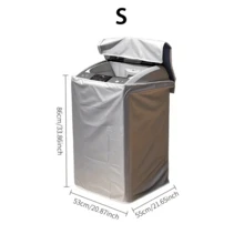 通用洗衣机罩，防水、防尘、防紫外线、防褪色，带弹性固定带，适用于多种型号。