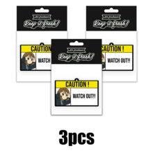 Design von Anime-Warnschildern "SEI EIN GUTER FAHRER", Auto-Lufterfrischer - Hängende Rückspiegel-Dufttabletten, coole Auto-Dekoration, papierbasierter Fahrzeug-Lufterfrischer-Kombisatz mit verschiedenen Designs, Geschenk für Freunde