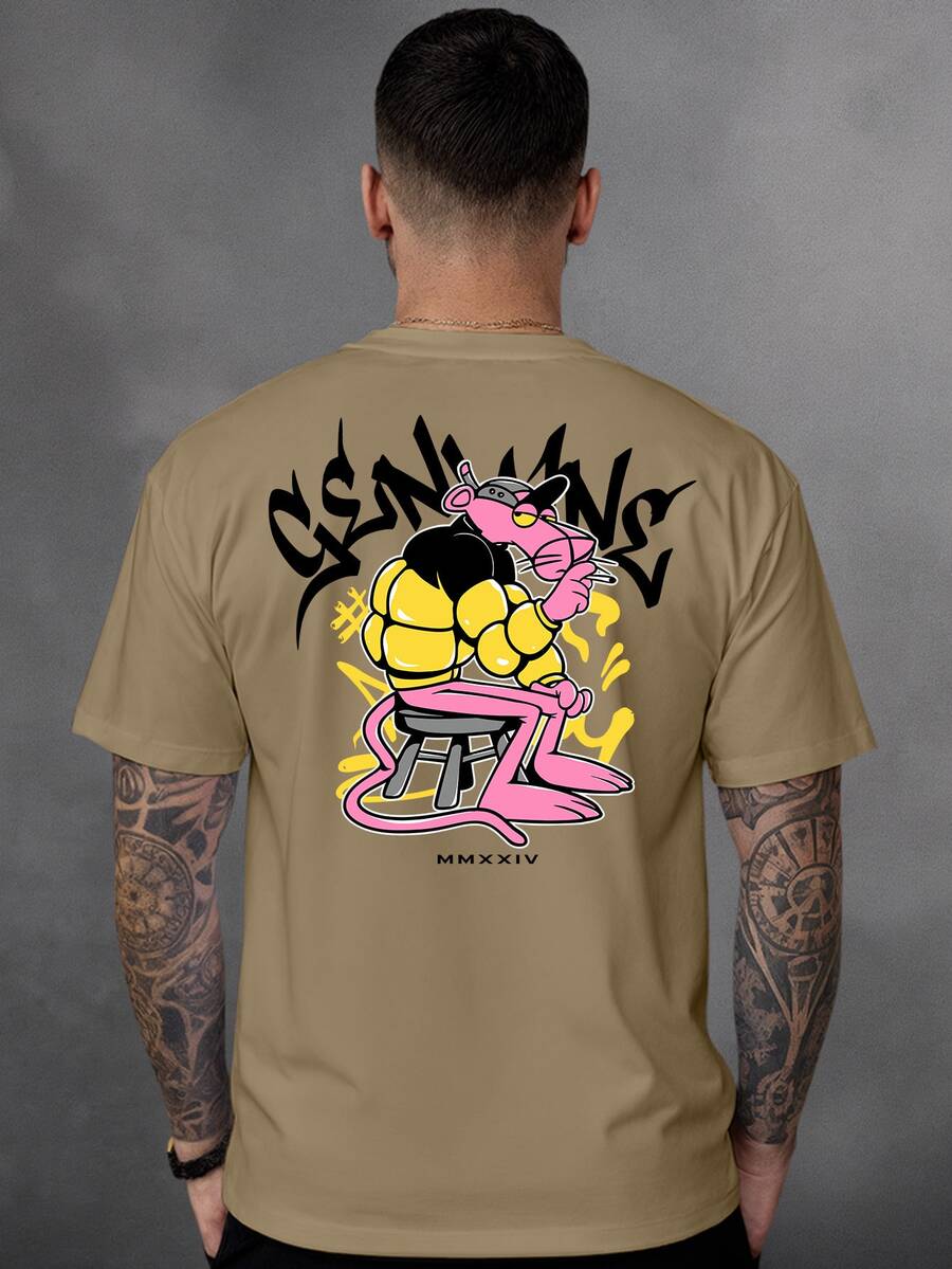 Men T-Shirts - 米色 - 查看 1