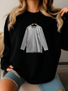 Vintage  Biela Italia Soft Grey Unisex Sweatshirt Large  Biella Italia Crewneck  Biella Sweater Pullover  Logo Jumper Sweatshirt - màu đen - Xem 2
