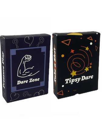Tipsy Dare Board Game Cards, An Adult Party Card Game, A Fun Interactive Conversation Card Suitable For Family And Couples, A Holiday Gift For Christmas And Valentine's Day