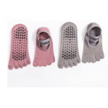 2 Pairs Women's Solid Color Yoga Toeless Socks, Moisture-Wicking Anti-Slip Professional Anti-Odor Sports Fitness Socks, Premium Knit Fabric, Anti-Slip Grip Socks