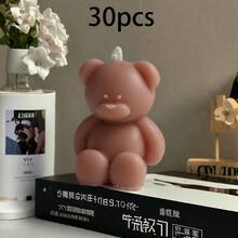 30/20/9/4pcs Cute Mini Bear Smokeless Scented Candle, Perfumed Bedroom, Long-Lasting Household, Female Birthday Gift, DIY Handmade Scented Candle, Ins Home Bedroom Decoration, Hand Gift Scented Candle, Baby Christening Gifts, Christmas Gifts, Luxury Decor, Decorative Candles, Gifts For Women, Wedding Favor Scented Candles, Christmas Gifts For Her - Multicolor - View 26