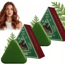 120g Jabón de hierbas, jabón multifuncional, champú de hierbas refrescante para el hogar - Verde - Ver 1