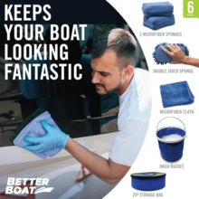 Microfiber Sponge Set - Blue - View 3