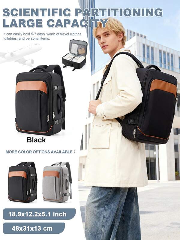 Reiserucksäcke für Herren und Damen, dünne Business-Laptoptaschen, multifunktionale Mehrkammertaschen als Schulranzen für Mittel- und Oberschüler, Handtaschen-Rucksäcke, geeignet für Outdoor-Wanderungen und Camping-Trips, fluggenehmigter tragbarer Cockpit-Rucksack, farblich abgestimmte Rucksäcke für Studenten, sowie Rucksäcke für Jungen und Mädchen auf dem Schulweg und zur Arbeit, Handgepäck-Rucksack, fluggenehmigter Rucksack