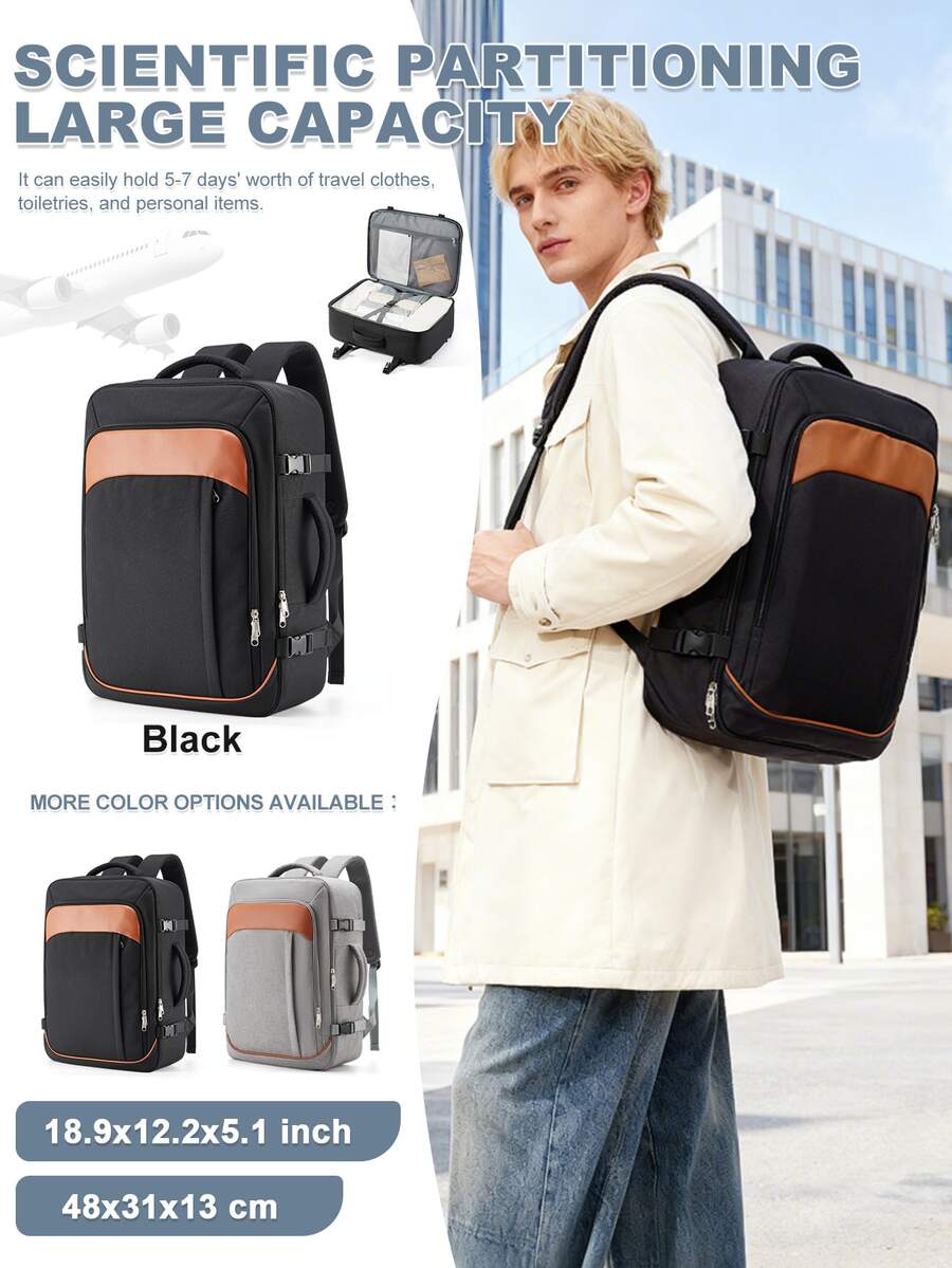 Reiserucksäcke für Herren und Damen, dünne Business-Laptoptaschen, multifunktionale Mehrkammertaschen als Schulranzen für Mittel- und Oberschüler, Handtaschen-Rucksäcke, geeignet für Outdoor-Wanderungen und Camping-Trips, fluggenehmigter tragbarer Cockpit-Rucksack, farblich abgestimmte Rucksäcke für Studenten, sowie Rucksäcke für Jungen und Mädchen auf dem Schulweg und zur Arbeit, Handgepäck-Rucksack, fluggenehmigter Rucksack