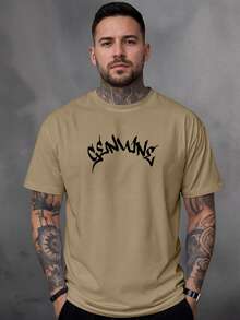 Men T-Shirts - 米色 - 查看 2