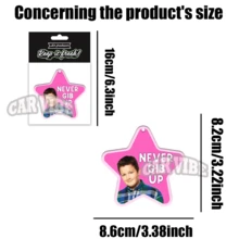 Internet Viral Image 'HELP IS ON THE WAY DEAR''NEVER GIB UP'. Design ,Car Air Freshener And Rearview Mirror Decoration - Long-Lasting Fragrance For A Fresh And Inviting Car Interior,Idea Funny Gift For Friends - Multicolor - View 9