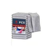 10/5pcs Magic Cleaning Cloth Thickened Double -Sided Metal Steel Wire Rags Kitchen Dish Pot Washdishing Cloths Towel Clean Tools - Bạc - Xem 11
