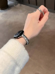 Diamond Bracelet Strap Compatible With 38/40/41/42/44/45/46/49mm, Compatible With Apple Watch Strap Ultra/Se11/10/9/8/7/6/5/4/3/2/1