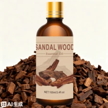 100% 纯檀香精油，3 种尺寸：100ml、30ml、10ml，适用于扩散器、扩散石、加湿器，适用于卧室、汽车、房间、浴室 - 純正檀木精油 - 查看 9