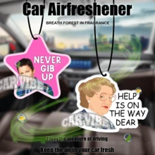 Internet Viral Image 'HELP IS ON THE WAY DEAR''NEVER GIB UP'. Design ,Car Air Freshener And Rearview Mirror Decoration - Long-Lasting Fragrance For A Fresh And Inviting Car Interior,Idea Funny Gift For Friends - Multicolor - View 11