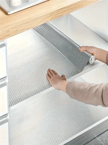 Easy-Clean Self-Adhesive Kitchen Wallpaper - Waterproof, Heat Resistant Aluminum Foil Contact Paper For Cabinets, Stoves & Countertops Wall Paper Wall Stickers Wall Decor Room Decor Bedroom Decor