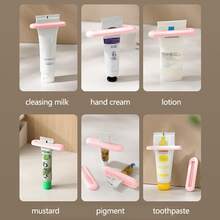 2/4pcs Toothpaste Tube Squeezer, Toothpaste Tube Clamp, Manual Toothpaste Dispenser, Multifunctional Facial Cleanser Dispenser, Bathroom Accessories