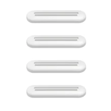 2/4pcs Toothpaste Tube Squeezer, Toothpaste Tube Clamp, Manual Toothpaste Dispenser, Multifunctional Facial Cleanser Dispenser, Bathroom Accessories Home Bathroom Decor Fall Decor Back To School - White - View 9