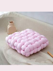 1PC Woven Cushion, Handmade Woven Square Sofa Throw Pillow, Sofa Cushion, Chair Cushion, Floor Cushion, Backrest Pillow, Lumbar Pillow, Suitable For Room Pillows And Cushions, Can Be Placed As Decorative Throw Pillows In The Study, Bedroom And Living Room Seat Cushion Chair Pillow Office Chair Gaming Chair