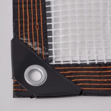 Tela transparente impermeable con anillo de refuerzo en múltiples tamaños, tela impermeable de PE, tela impermeable con rejilla/lona de PVC, utilizada para cubrir jardines al aire libre, tela transparente impermeable para terrazas, utilizada para cubrir plantas de dosel y camping