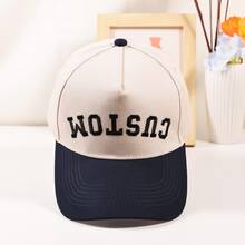 Casquettes brodées personnalisées, casquettes de papa personnalisées, casquettes à texte personnalisé, casquettes de maman, casquettes de fête célibataire, casquettes de baseball bicolores, casquettes brodées à texte inversé personnalisé, organisateur de voyage, cadeau personnalisé pour papa, idées de cadeaux - Multicolore - Voir 4