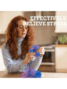 1pc ADHD Gear 3D Printed Rotating Ball, Finger Gear Spinner To Relieve Stress And Anxiety - Suitable For Sensory Needs, Finger Gear Ball - Unique Home And Office Decor, Party And Creative Gift - Multicolor - View 11